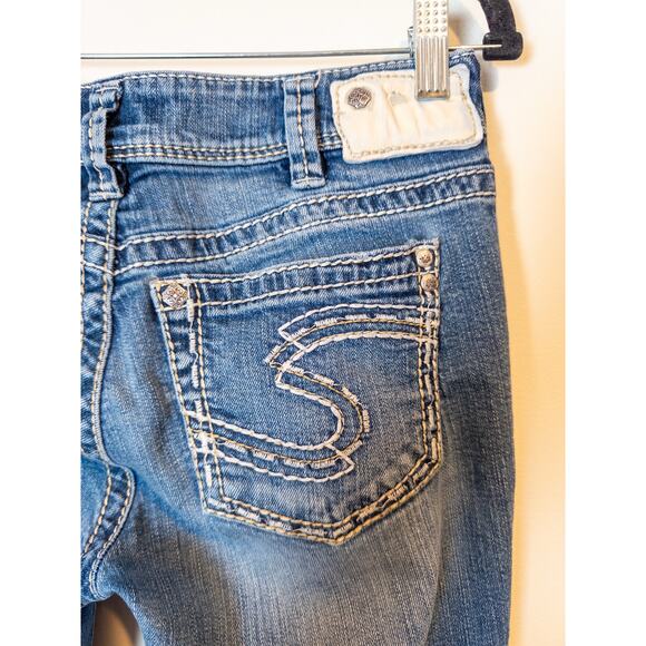 Vintage Y2K Silver Jeans Co Suki Medium Wash Low Rise Bootcut Jeans Size 30 - Picture 4 of 7